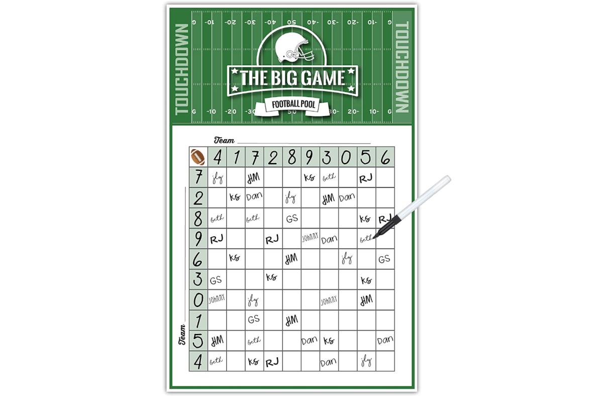 Super Bowl squares poster
